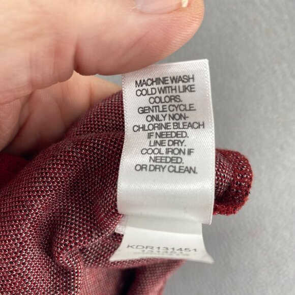 J Jill Dress Womens Large Red Plaid Ponte T Shirt Pockets Short Sleeve Stretch - Picture 7 of 10